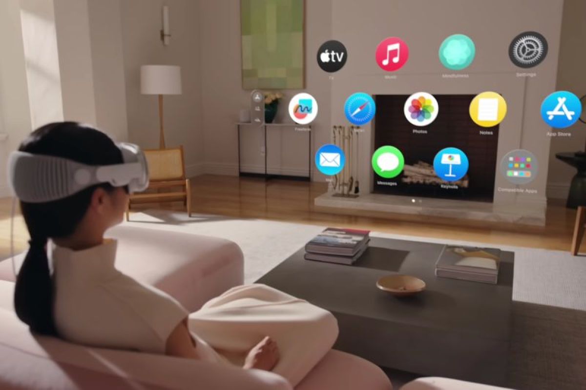 Apple Vision Pro diperkirakan beredar pada di pangsa mulai Februari 2024